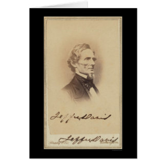 Jefferson Davis a signé la carte 1860