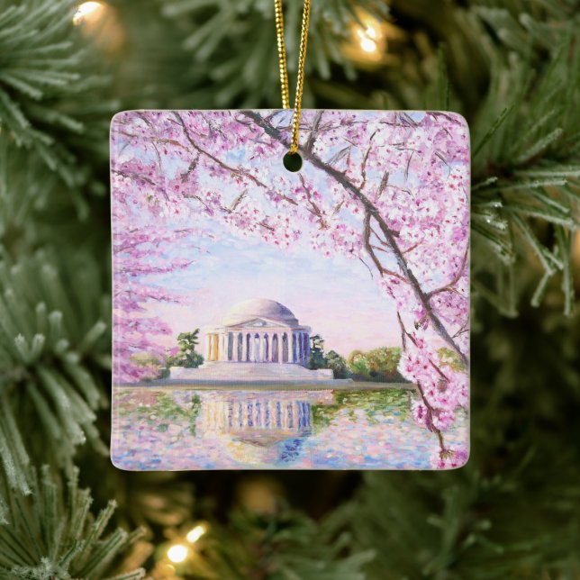 Jefferson Memorial Cherry Blossoms Ornement (Arbre)
