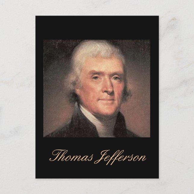 Jefferson quote Carte postale (Devant)