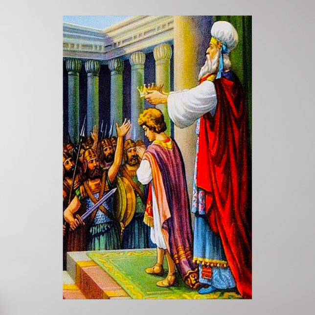 Jehoiada Crowns Joash 2 Kings 11 poster (Devant)