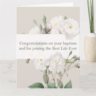 Jehovah Témoin JW Baptême Cadeaux Carte de voeux