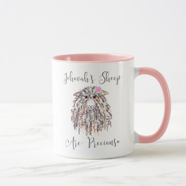 “Jehovah's Sheep are Precious” Mug (Droite)