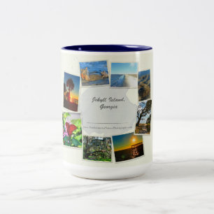 Jekyll Island, Géorgie Collage Mug