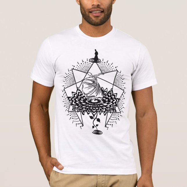 jelaleddin jalaluddin rumi t-shirt tourbillon (Devant)