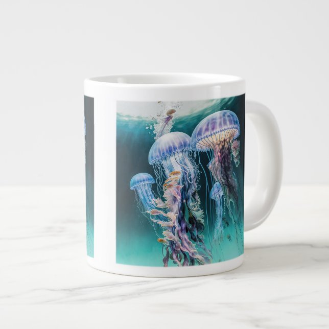 Jellyfish Jumbo Mug (Devant droit)