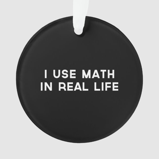 J'emploie des maths dans la vie réelle (devant)