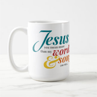 Jen Hawley Words And Songs Mug with Lyrics