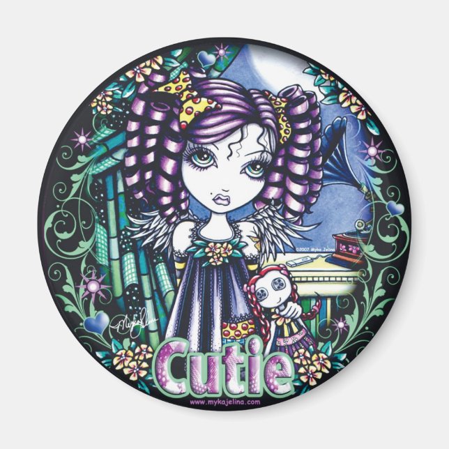 Jenny Cute Rag Doll Angel Magnet (Devant)