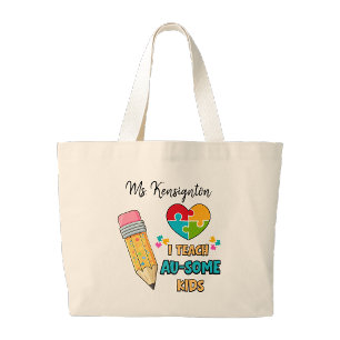 J'enseigne à des enfants Au-some Sac fourre-tout p