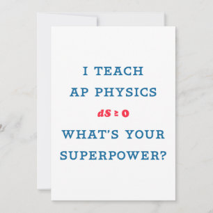 J'enseigne la physique AP, Quel est votre super po