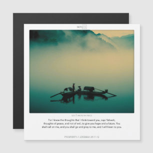 Jeremiah 29:11 Carte magnétique PROSPERITY SCRIPIX