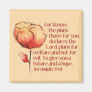 Jeremiah 29:11 Magnet — Car je connais les plans