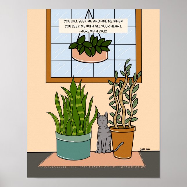 Jeremiah 29:13 Poster (Devant)