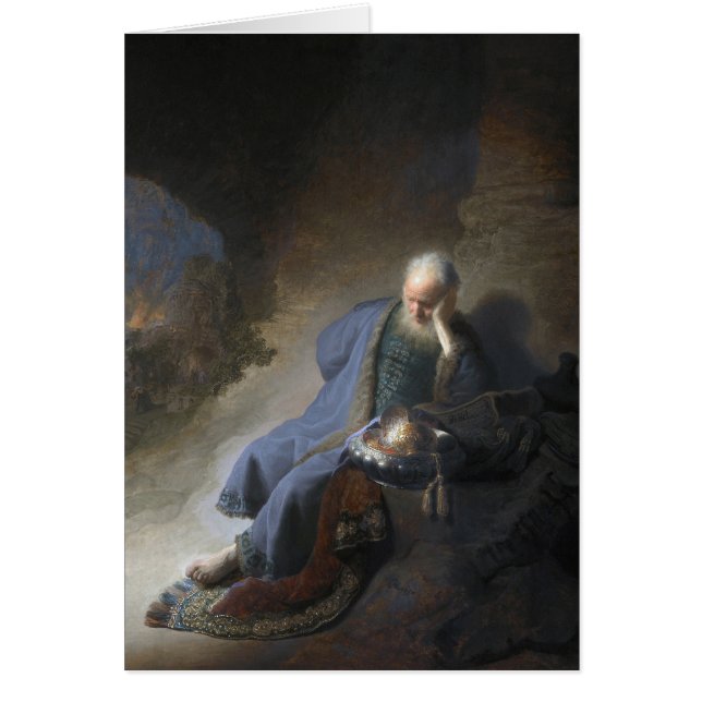 Jeremiah Lamenting sur la chute de Jérusalem, Remb (Devant)