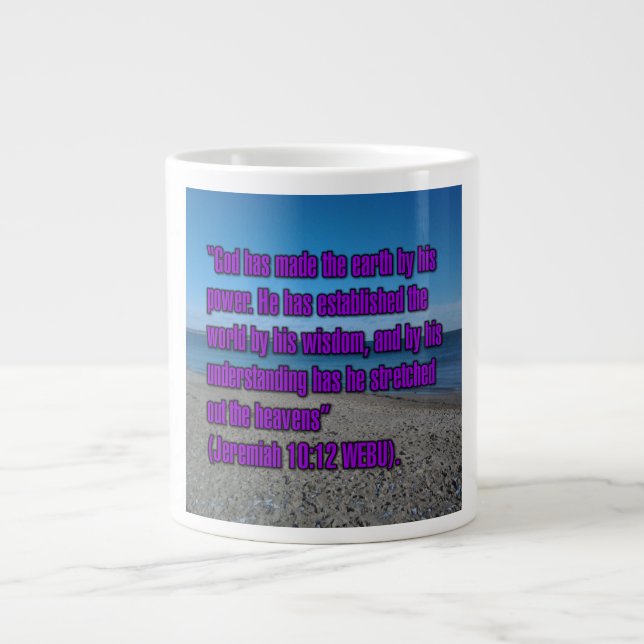 Jérémie 10:12 WEBU Mug (Devant)