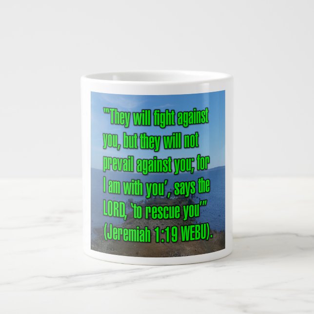 Jérémie 1:19 WEBU Mug (Devant)