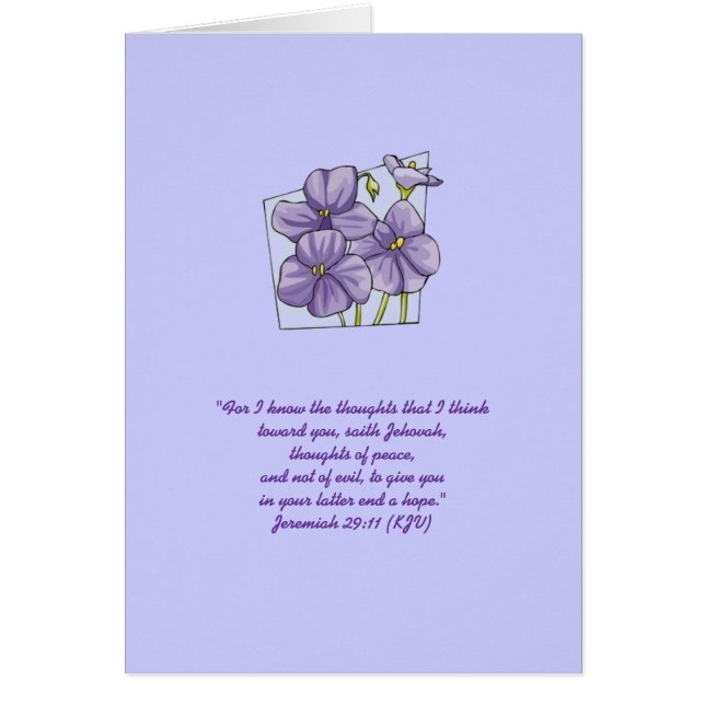 Jérémie 29:11 (Devant)