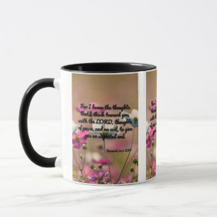Jérémie 29:11 KJV Bible Verse Pic Mug Deux Tons