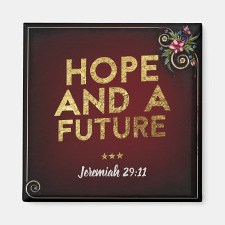 Jérémie 29:11 Magnet Carré