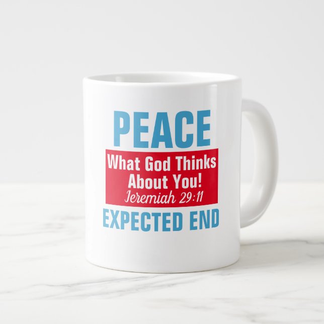 Jérémie 29:11 - Mug Jumbo (Devant droit)