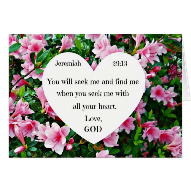 Jérémie 29:13 (Devant horizontal)