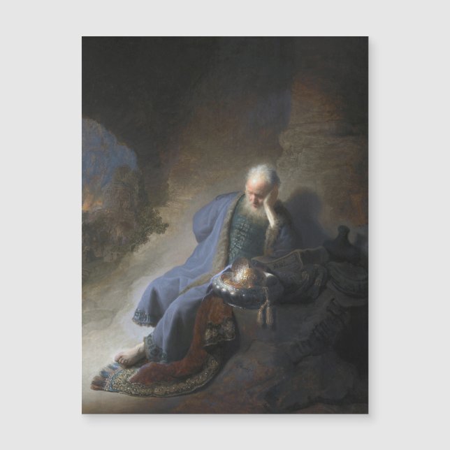 Jérémie pleurant sur la chute de Jérusalem, Rembra (Devant)