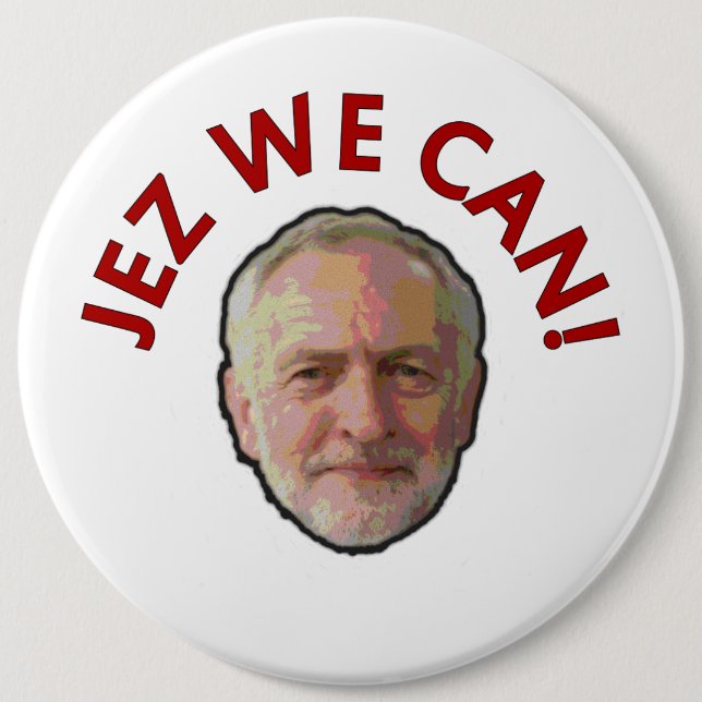 Jeremy Corbyn "Jez que nous pouvons" Badge (Devant)