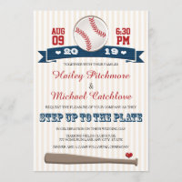 Jersey Baseball Thème Mariage Invitations