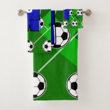 Jersey bleu de football personnalisé avec blanc