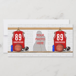 Jersey de basket-ball rouge et blanc personnalisé