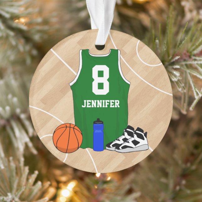 Jersey de basket-ball sur terrain vert (Arbre)