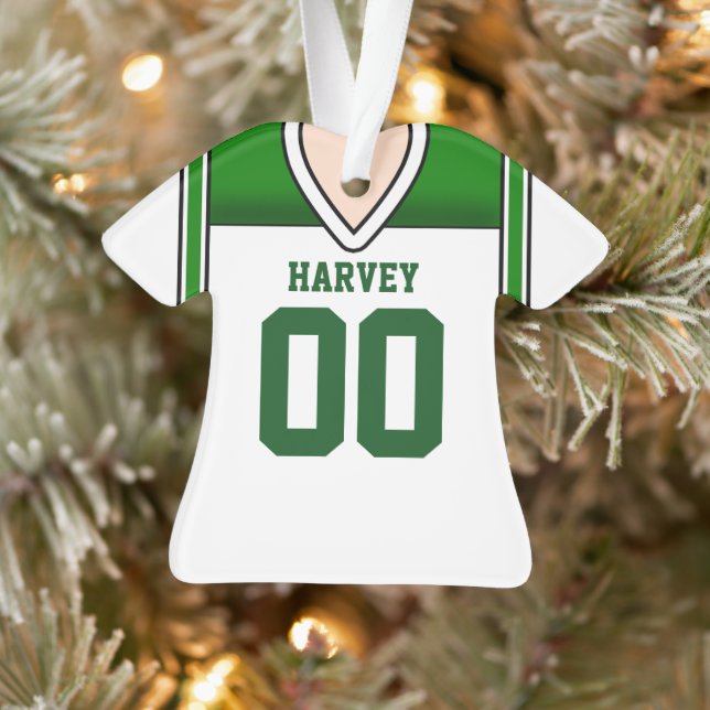 Jersey de football blanc/vert (Arbre)