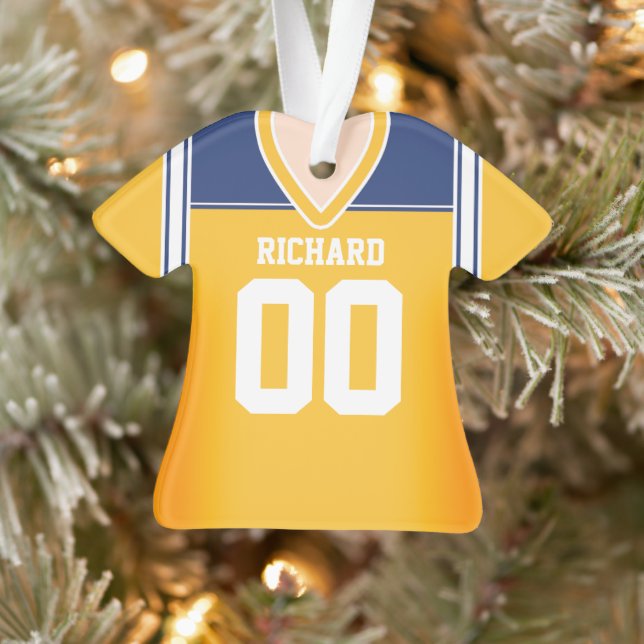 Jersey de football jaune/bleu/blanc (Arbre)