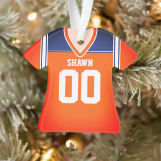 Jersey de football orange/bleu/blanc