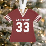Jersey de football professionnel Maroon<br><div class="desc">Célébrez votre joueur de football ou votre équipe préférée avec ce maillot de bain personnalisé. Parfait pour commémorer une saison gagnante,  un joueur spécial ou une équipe. Customisez-le avec un nom et un numéro pour créer une conservation unique.</div>