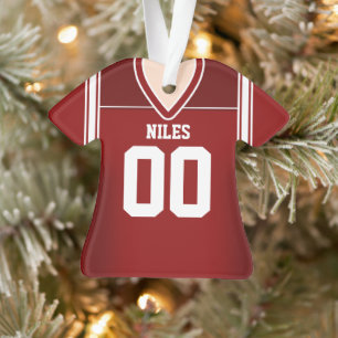 Jersey de football rouge/blanc