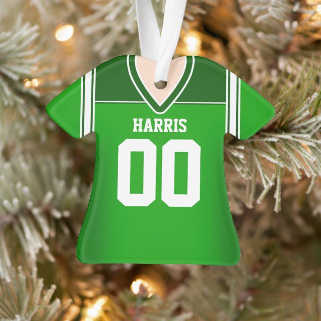 Jersey de football vert/blanc (Arbre)