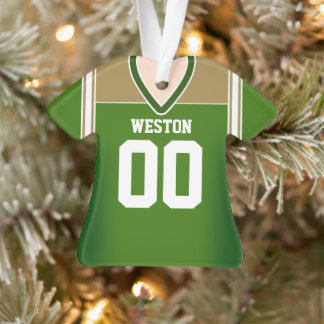 Jersey de football vert/or/blanc