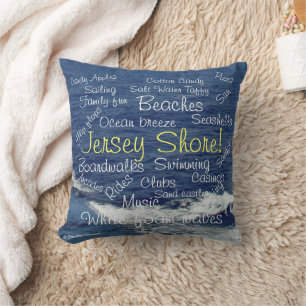 Jersey Shore Beach Vague de Coussin de tranquillit