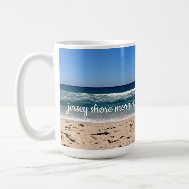 Jersey Shore Matins sur le café Mug (Gauche)