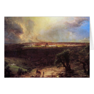 Jérusalem du mont des Oliviers par l'église