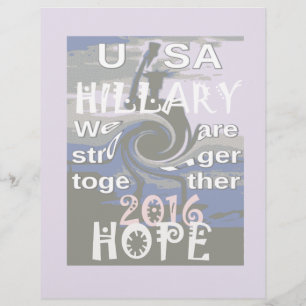 J'Espère Hillary USA Nous Sommes Forts Ensemble