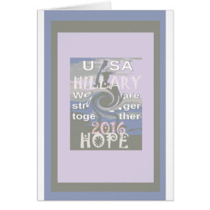 J'Espère Hillary USA Nous Sommes Forts Ensemble