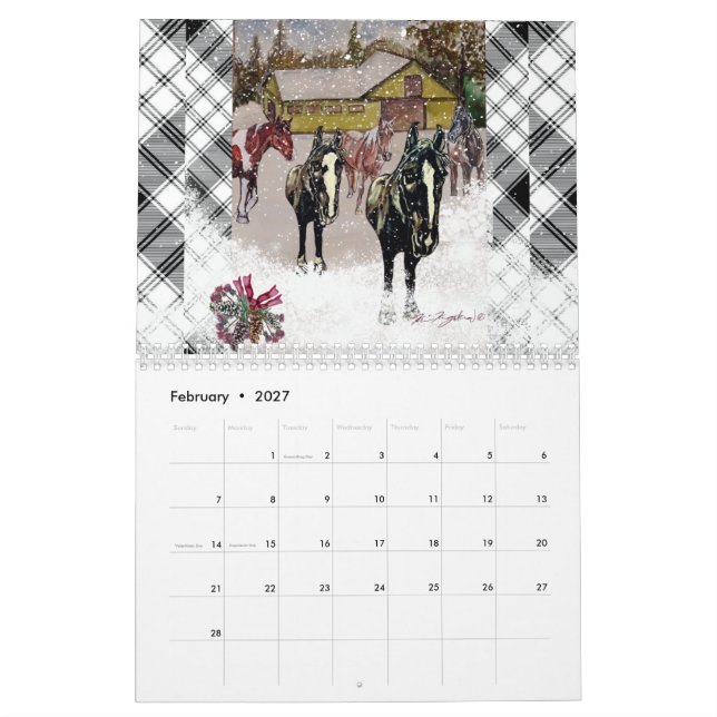 J'espère que vous aimez le calendrier hivernal (Feb 2027)