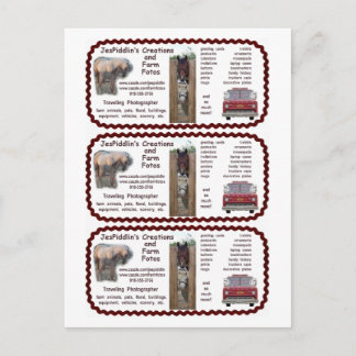 JesPiddlin Creations / Farm Fotos Bus. Cartes