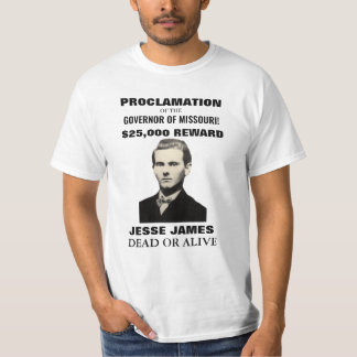 Jesse James $25,000 T-shirt Homme Poster Recherché