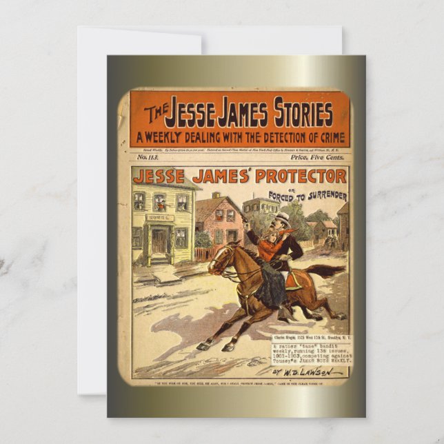 Jesse James Outlaw Bank Robber Comic Book (Devant)