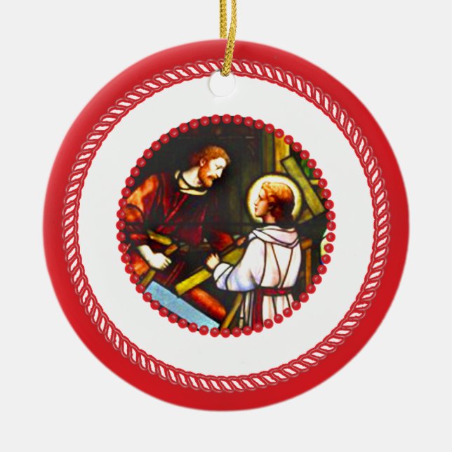 Jesse Tree Joseph Carpenter Ornement #2 (Devant)