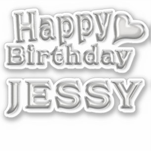 Jessy Joyeux Anniversaire autocollant Sticker