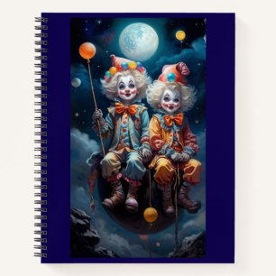 Jester Fun Spiral Carnet - Clowns colorés